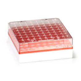 CRYOSTORE™ Storage Boxes for 81 vials, for 1 to 2ml Cryogenic Tubes, Red