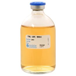 Tryptic Soy Broth (TSB), USP, 100ml Fill, Serum Vial with Needle Port Septum