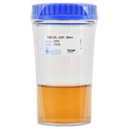 Tryptic Soy Broth (TSB), Double Strength, USP, 50ml, Polycarbonate Wide Mouth Jar