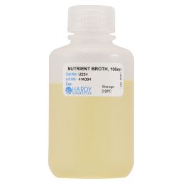 Nutrient Broth, 100ml Fill, Polypropylene Bottle