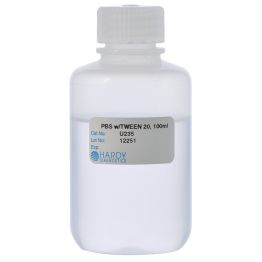 Phosphate Buffered Saline (PBS) 0.05% Tween® 20,100ml, Polypropylene Bottle 