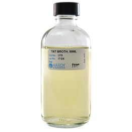 Tryptone-Azolectin-Tween (TAT) Broth, 99ml Fill, Boston Round, Glass Bottle