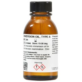 Immersion Oil, Type A, Low Viscosity, 20ml