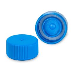Screw Cap with O-Ring for Microcentrifuge Tubes, with O-Ring, Blue