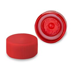 Screw Cap with O-Ring for Microcentrifuge Tubes, with O-Ring, Red