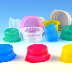 Snap Cap with Two Thumb Tabs, 16mm, for Vacuum and Test Tubes, Clear