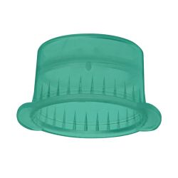 Snap Cap with Two Thumb Tabs, 16mm, for Vacuum and Test Tubes, Green