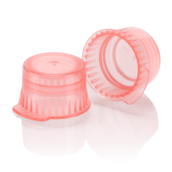 Translucent Snap Cap, 12/13mm, for Vacuum and Test Tubes, Red