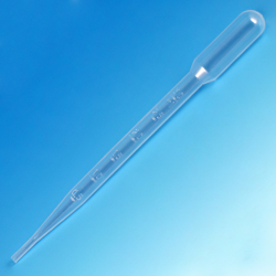 Graduated Transfer Pipet, Large Bulb, Graduated to 3mL, 155mm, Sterile, 7.0mL