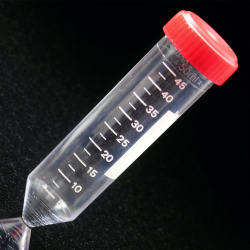 Centrifuge Tube with Red Cap with Separate Red Screw Cap, Printed Graduations, 50ml