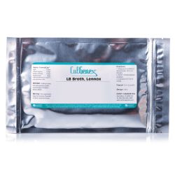 CulGenex™ LB Broth, Lennox, Dehydrated Culture Media, Mylar® Zip-Pouch for 2L