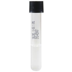 Saline, 0.45%, 2ml Fill,12x75mm, Round Bottom Glass Tube, for Automated Microbiology Systems