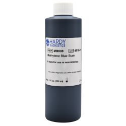 Methylene Blue, 1%, for AFB (Acid Fast Bacteria) stain for mycobacteria, 8oz