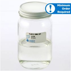 Fluid D, USP, 100ml, Wide Mouth Glass Jar