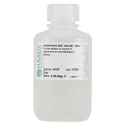 Phosphate Buffered Saline (PBS), pH 7.5, 100ml Fill, Polypropylene Bottle