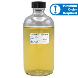 Fluid Thioglycollate (FTM) with Indicator, USP, 200ml Fill, Boston Round, Glass Bottle