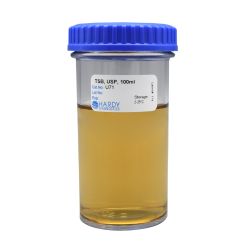 Tryptic Soy Broth (TSB), USP, 100ml, Wide Mouth Polycarbonate Jar
