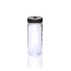 Bottle, Non-Sterile, Blue Cap, Wide Mouth, Polycarbonate, 400ml Fill