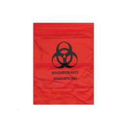Biohazard Bag, Polyethylene, 24x32 inches, 1.2mil