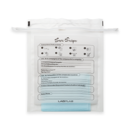 Sani-S'wipe® Blue, Sample Collecting Cloth in Sample Bag, 7.5 x 11.5in