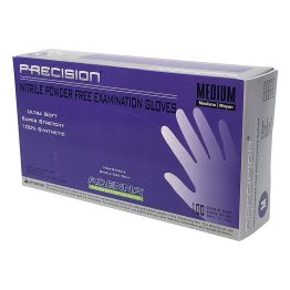 Precision&reg; Nitrile, Exam Gloves, Violet Blue, Powder Free, Medium