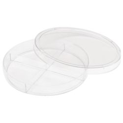 Petri Dish, Quad Plate (4 section), Sterile