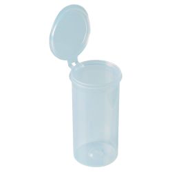 Flip-Lok™ Vial, Empty, Sterile, Clarified Polypropylene, with Hinged Cap, Large Write-on Area, High Profile, 145ml total volume