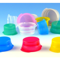Snap Cap with Two Thumb Tabs, 16mm, for Vacuum and Test Tubes, Red