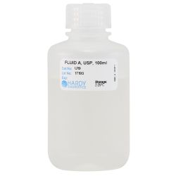 Fluid A, USP, 100ml Fill, Polypropylene Bottle